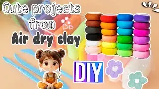 10 Cutest Air-Dry-Clay Projects ideas ❣️ #diy #craft #airdryclay #clay #clayart