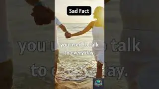 Sad Fact! #SadFact #MissingConnection #EmotionalVoid #SilentHeartache #LostRoutine