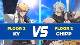 GGST Floor 2 ▶ Chipp vs Ky | Low Level Gameplay