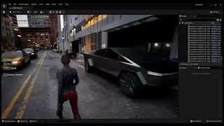 Unreal Engine 5 Matrix City Cybertruck Preview