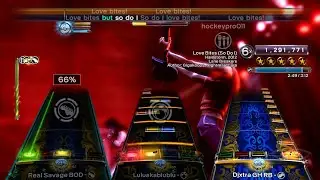 Love Bites (So Do I) - Halestorm Full Band FC (Rock Band 3 Custom) HD Gameplay (Xbox 360)