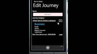 My Car Buddy Windows Phone 7 App WP7