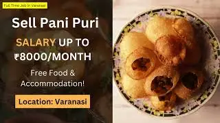 📢 Job Opportunity: Earn Up to ₹8000/month by Selling Pani Puri! 🍽️💰 | Only for Boys #jobopenings
