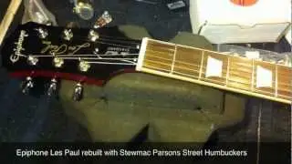 Epiphone Les Paul Rebuild with Stewmac PAF Humbuckers