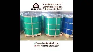 Our eye to sky packages of prepainted galvanized steel coils