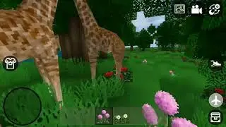 MINI BLOCK CRAFT ANIMAL || FEEDING THE GIRAFFES