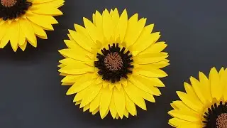 DIY Paper Flower Craft 🌻 How to Make Paper Sunflower Easy