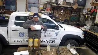Concrete vertical crack repair options