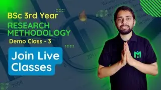 BSc 3rd Year Research Methodology || Sampling Class 3 || Demo Class 3