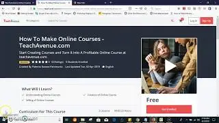Sample  Course View in TeachAvenue