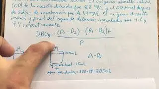 Determinar DBO5 Demanda bioquimica de Oxigeno en un Agua Residual