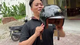 Review mũ bảo hiểm M139 kính âm màu đen bóng