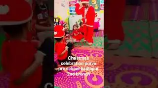 Happy christmas 🎁🎁## celebration # purva pre school ## nursery