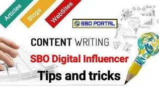 SBO Digital Influencer Task content writer புதிய முறையில் பண்ணுவது எப்படி!|| SBOToday Update inTamil