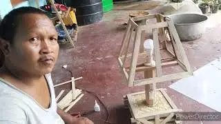 How to make two in one bamboo table lamp (Table lamp 2 in 1 kasem na)
