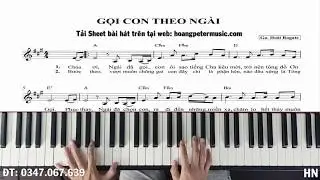 Hướng dẫn ĐỆM HÁT PIANO: GỌI CON THEO NGÀI  - Hoàng Peter