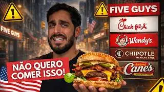 O PIOR LANCHE DOS ESTADOS UNIDOS! Provando Fast Foods: quais lanches realmente valem a pena?