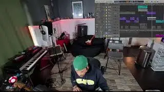 J.O.N producing Afro Beat in the studio || the UPPER room LIVE STREAM 102