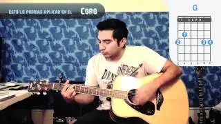 Viva la Vida Coldplay guitarra como tocar tutorial (How to play)