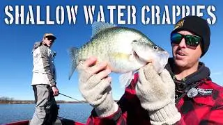 Fishing Shallow Cold Water Crappie with Jon B