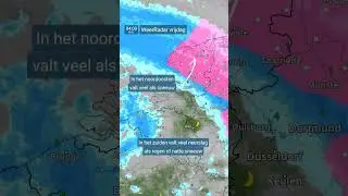 Stormdepressie op vrijdag zorgt voor wind, regen en sneeuw! #weervideo #weerbericht #sneeuw