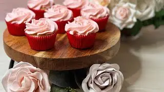 Easy Rose Water Cupcakes W/ Rose Water Frosting