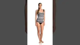 Profile by Gottex Shibori Tankini Top (E-Cup) | SwimOutlet.com