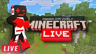 jogando MINECRAFT com VOC&Ecirc;S l! (AO VIVO!🔴)