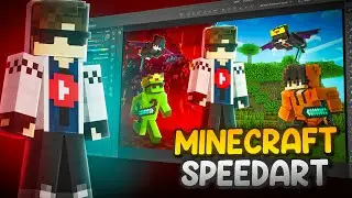 #2 Making Thumbnail With Ibispaint | Epic Minecraft Thumbnail SpeedArt ✨ |