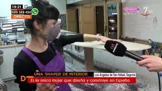 La &uacute;nica mujer espa&ntilde;ola que dise&ntilde;a y fabrica tablas de surf | Castilla y Le&oacute;n directo