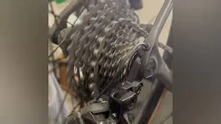 A typical chain waxing and Di2 tune-up