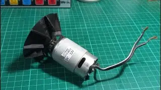 RS-555 DC Motor Test using Adjustable Power Supply & Tester
