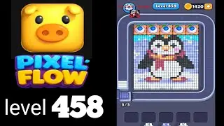 Pixelflow level 458 Guide Walkthrough Solution
