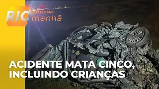 Acidente na PR-280 deixa cinco mortos, entre eles duas crian&ccedil;as, no Paran&aacute;