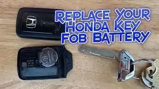 Как заменить батарейку в брелке дистанционного управления ключа Honda (Civic, Accord, Pilot, Ridg...