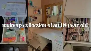 makeup collection of an 18 year old 💋