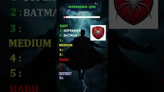 Superhero Quiz #challenges #quiztime #superman #