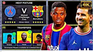 DLS 22 | 4k 90fps | Barcelona VS PSG / Dream League Soccer 2022 ( Gameplay ) 👍🔥⚽