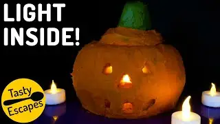 Jack-o-Lantern cake with LIGHT inside | Perfect Halloween centerpiece 🎃!