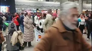 Recibimiento aeropuerto el Dorado Bogot&aacute;, banda papayera en Bogot&aacute;