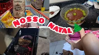 NOSSO NATAL🌲Sobremesa de uva|Preparativos|Compras|Churrasco🛒+Auto cuidado✨🥰