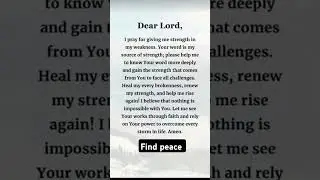 strength and healing #love #prayer #jesus #findyourpeace #findpeace