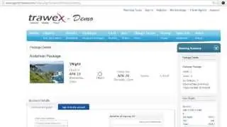 Domestic Vacation Packages Software Demo - Holiday Booking Software