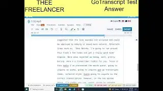 GoTranscript Test Answer