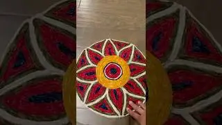 Part 2 diy rangoli mat #rangolimat #rangoli #diyrangoli #diyprojects