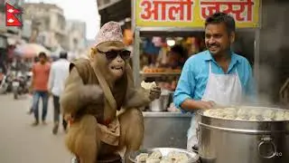 Watch till the end... he's got something to say#MonkeyVlog #AIStyle
