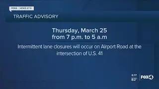 Traffic Advisory for Charlotte County