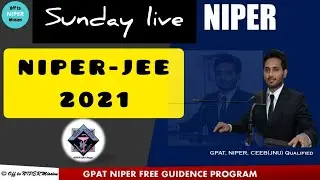 NIPER 2021 | Sunday Live 🔥 @offtonipermission #niper strategy for NIPER