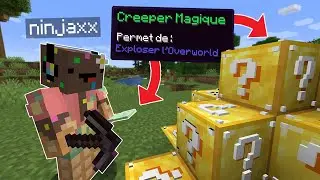 J'ai installé des Lucky Blocks Magique sur Minecraft..