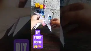 DIY paper horse 😱#trending #shorts #subscribe #dailyshorts